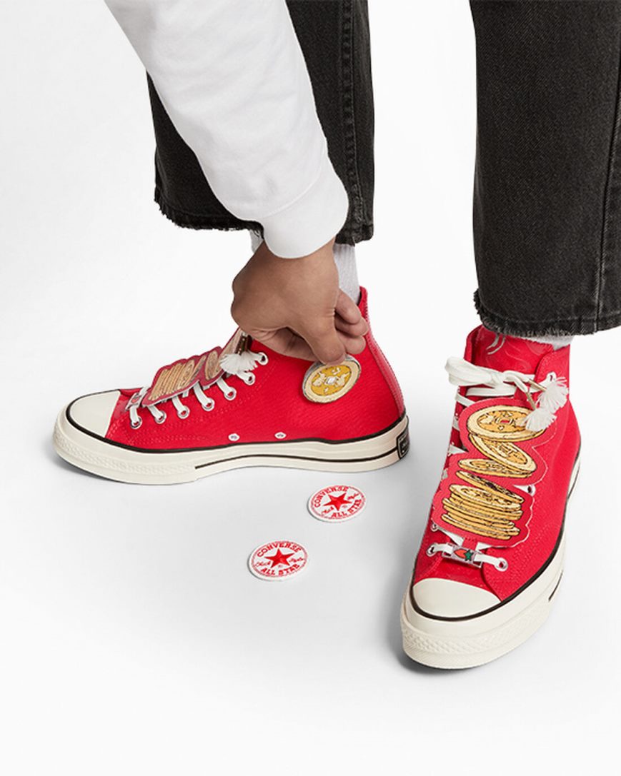 Women's Converse Chuck 70 Year of the Rabbit High Top Shoes Red / White / Black | AU 8C0E6U